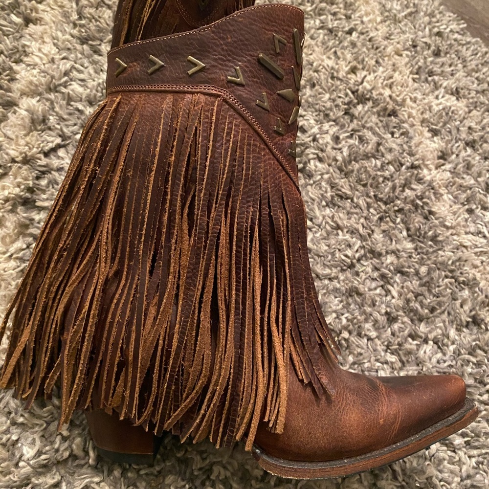Lane “Fringe It” Tall Booties